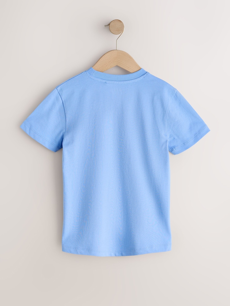 Light Blue Regular Fit Short Sleeve T-Shirt (3-16yrs) - Image 2 of 4