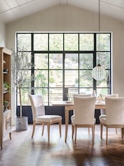 Willis & Gambier Set of 6 Brown Toulon Dining Tables and Chairs - Image 5 of 7