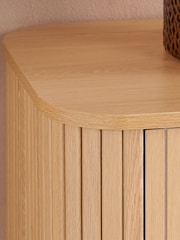 Birlea Brown Axel 5 Drawer Fluted Chest - Image 2 of 7
