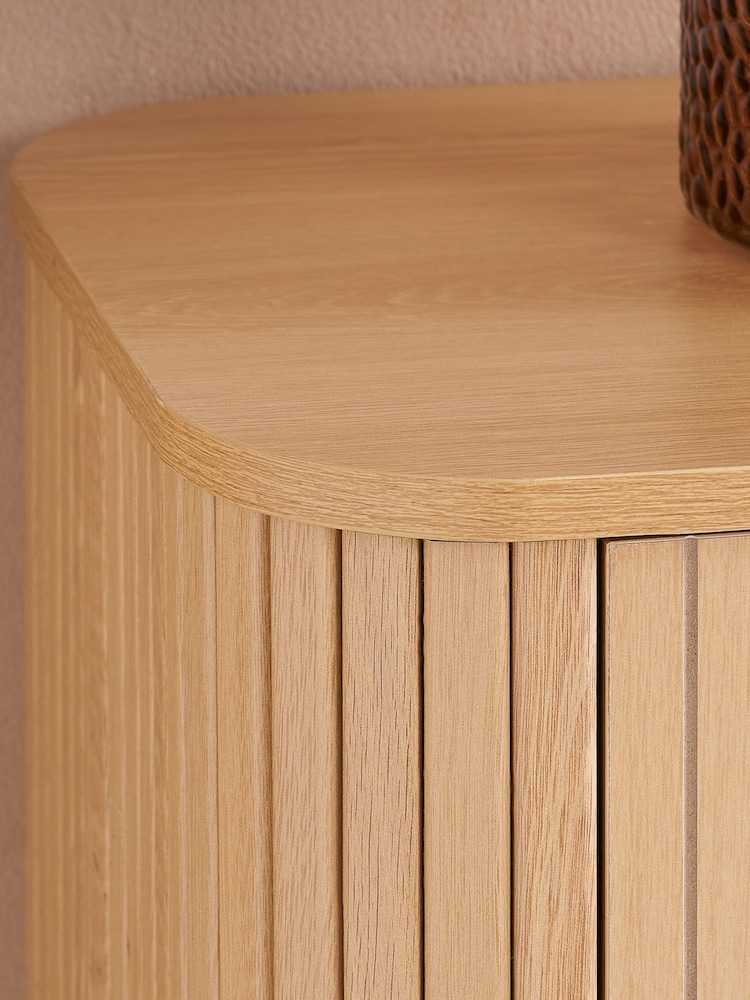 Birlea Brown Axel 5 Drawer Fluted Chest - Image 2 of 7