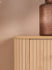 Birlea Brown Axel 5 Drawer Fluted Chest - Image 4 of 7