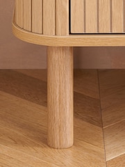 Birlea Brown Axel 5 Drawer Fluted Chest - Image 5 of 7