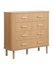Birlea Brown Axel 5 Drawer Fluted Chest - Image 7 of 7
