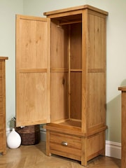 Birlea Brown Woburn Single, 1 Drawer Wardrobe - Image 3 of 5