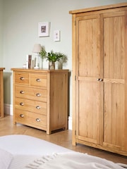 Birlea Brown Woburn Single, 1 Drawer Wardrobe - Image 4 of 5