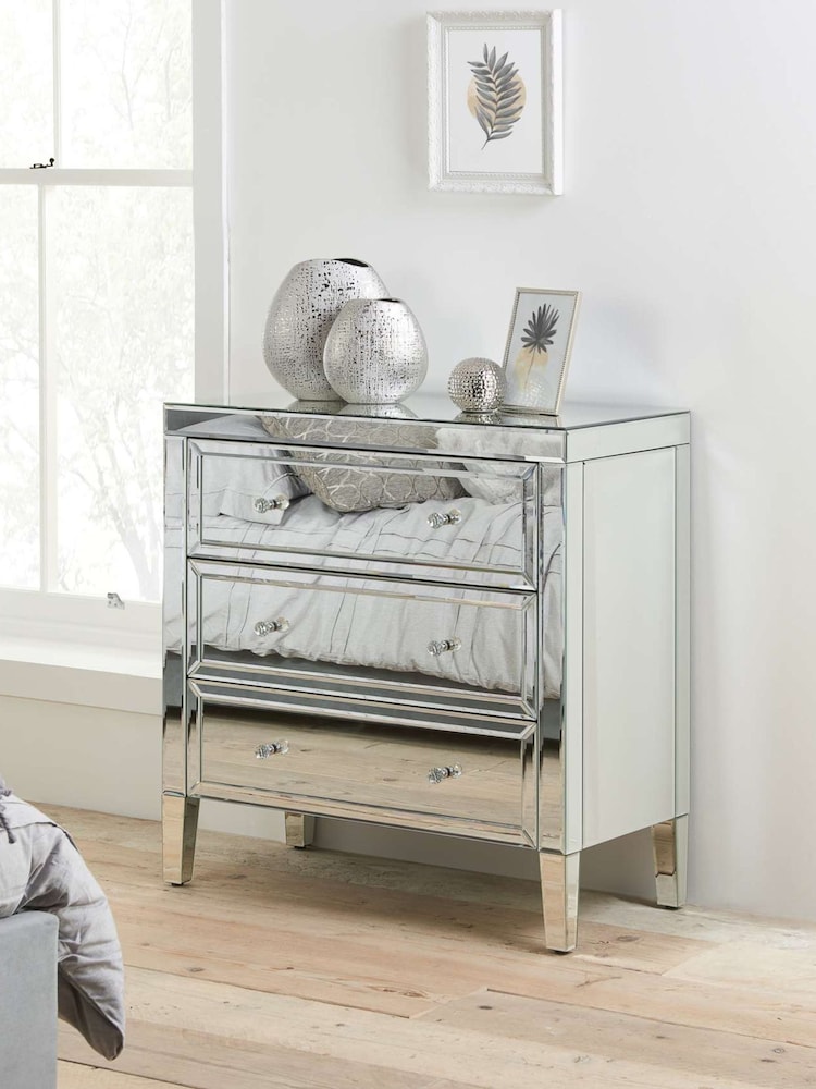 Birlea Mirrored Valencia 3 + 2 3 Drawer Chest - Image 1 of 10