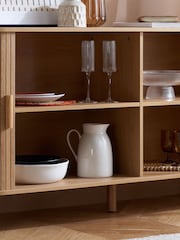 Birlea Brown Axel 2 Door Fluted Sideboard - Image 11 of 11