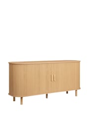Birlea Brown Axel 2 Door Fluted Sideboard - Image 2 of 11