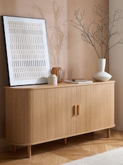 Birlea Brown Axel 2 Door Fluted Sideboard - Image 6 of 11