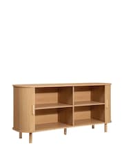Birlea Brown Axel 2 Door Fluted Sideboard - Image 7 of 11