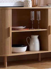 Birlea Brown Axel 2 Door Fluted Sideboard - Image 8 of 11
