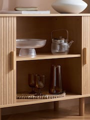Birlea Brown Axel 2 Door Fluted Sideboard - Image 9 of 11