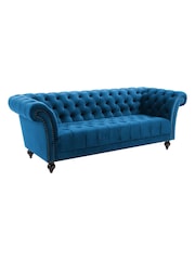 Birlea Blue Chester 3 Seater Sofas - Image 6 of 6