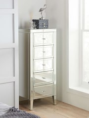 Birlea Mirrored Valencia 3 + 2 5 Drawer Tall Chest - Image 1 of 9