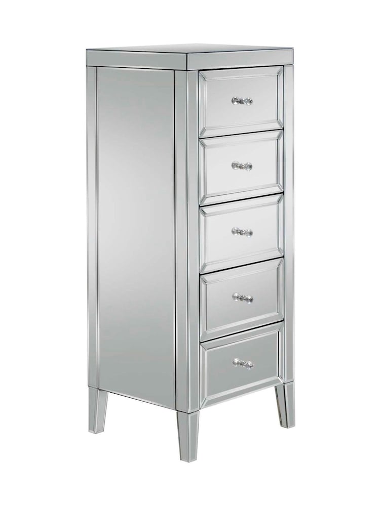 Birlea Mirrored Valencia 3 + 2 5 Drawer Tall Chest - Image 9 of 9