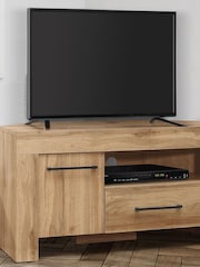 Birlea Oak Compton Corner TV Unit - Image 1 of 3