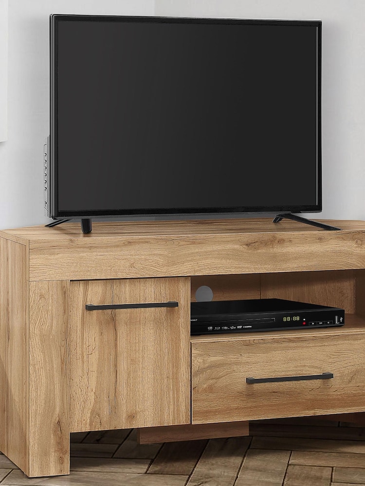 Birlea Oak Compton Corner TV Unit - Image 1 of 3