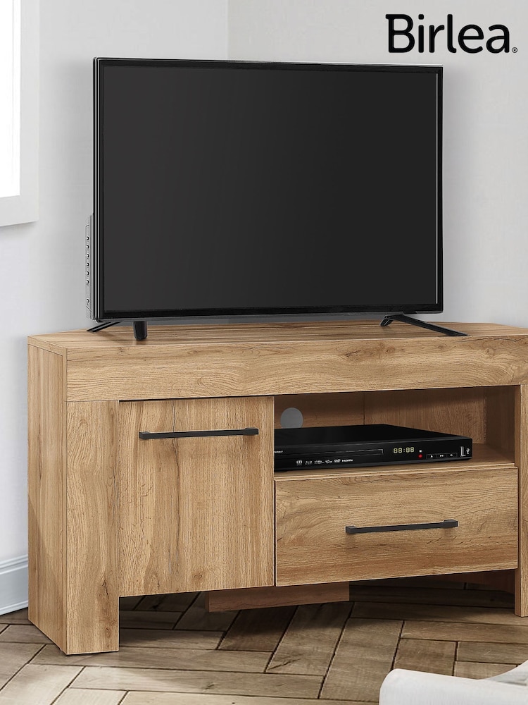 Birlea Oak Compton Corner TV Unit - Image 5 of 5 Birlea Oak Compton Corner TV Unit - Image 5 of 5
