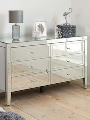 Birlea Mirrored Valencia 6 Drawer Chest - Image 1 of 8