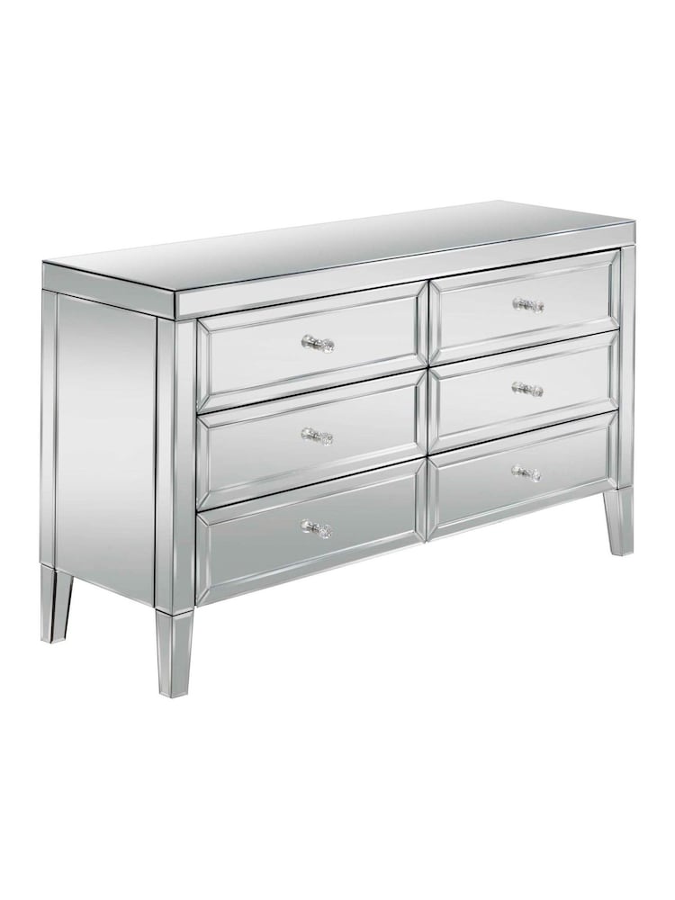 Birlea Mirrored Valencia 6 Drawer Chest - Image 8 of 8