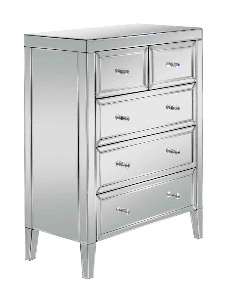 Birlea Mirrored Valencia 3 + 2 5 Drawer Chest - Image 11 of 11