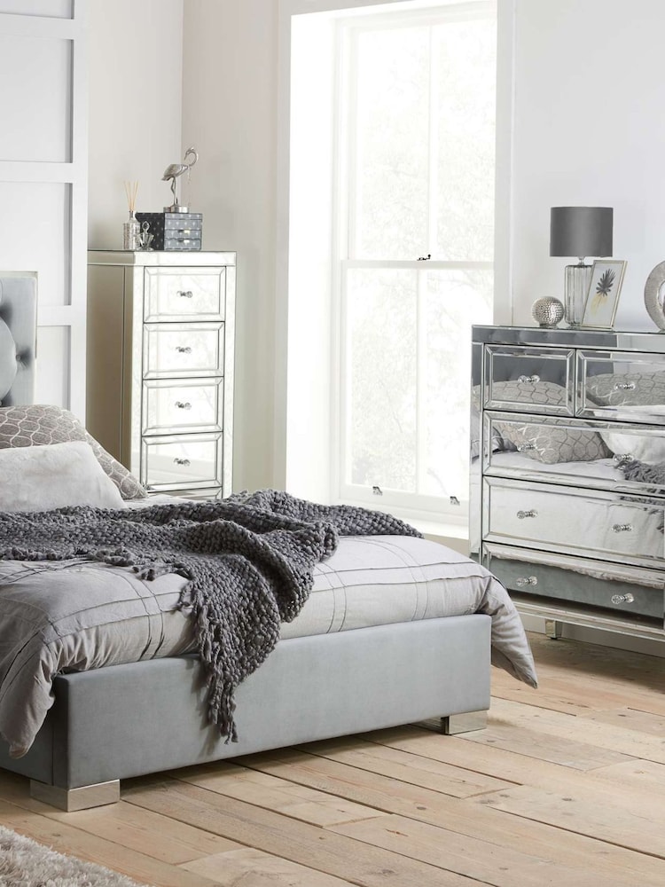 Birlea Mirrored Valencia 3 + 2 5 Drawer Chest - Image 2 of 11