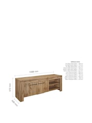 Birlea Oak Compton TV Unit - Image 4 of 4