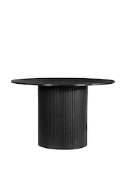 Birlea Black Axel Round Fluted Dining Table - Image 2 of 5