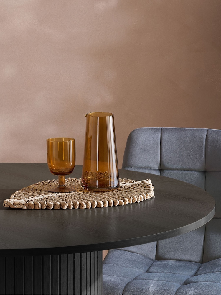 Birlea Black Axel Round Fluted Dining Table - Image 5 of 5