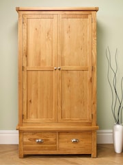 Birlea Brown Woburn Double, 2 Drawers Wardrobe - Image 2 of 4