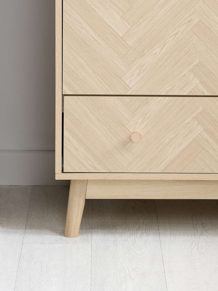 Birlea Oak Herringford Double, 1 Drawer Wardrobe - Image 2 of 6