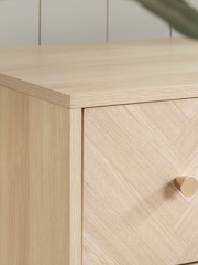 Birlea Oak Herringford 4 Drawer Chest - Image 2 of 5