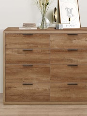 Birlea Oak Stockwell 4 + 2 8 Drawer Chest - Image 2 of 5