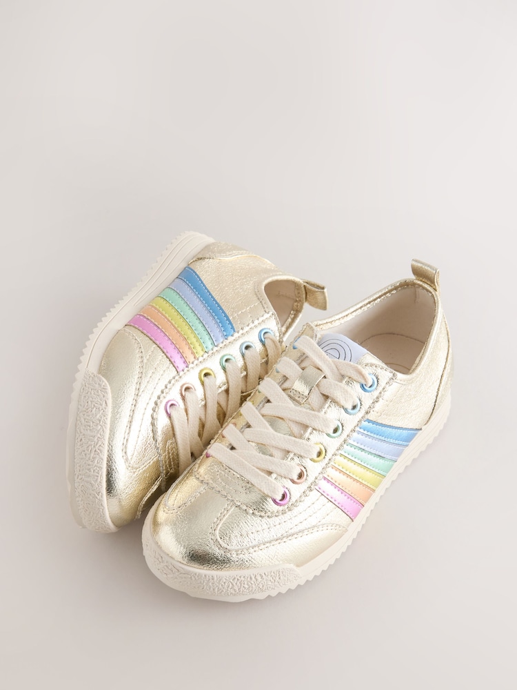 Little Bird by Jools Oliver Metallic Rainbow Trainers - Imaginea 5 din 5