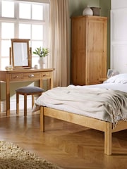 Birlea Oak Woburn 3 Drawer Bedside Table - Image 4 of 5