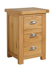 Birlea Oak Woburn 3 Drawer Bedside Table - Image 5 of 5