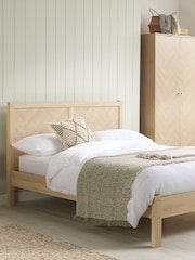 Birlea Oak Herringford Bed - Image 1 of 5