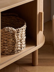 Birlea Oak Axel Fluted TV Unit - Image 4 of 9