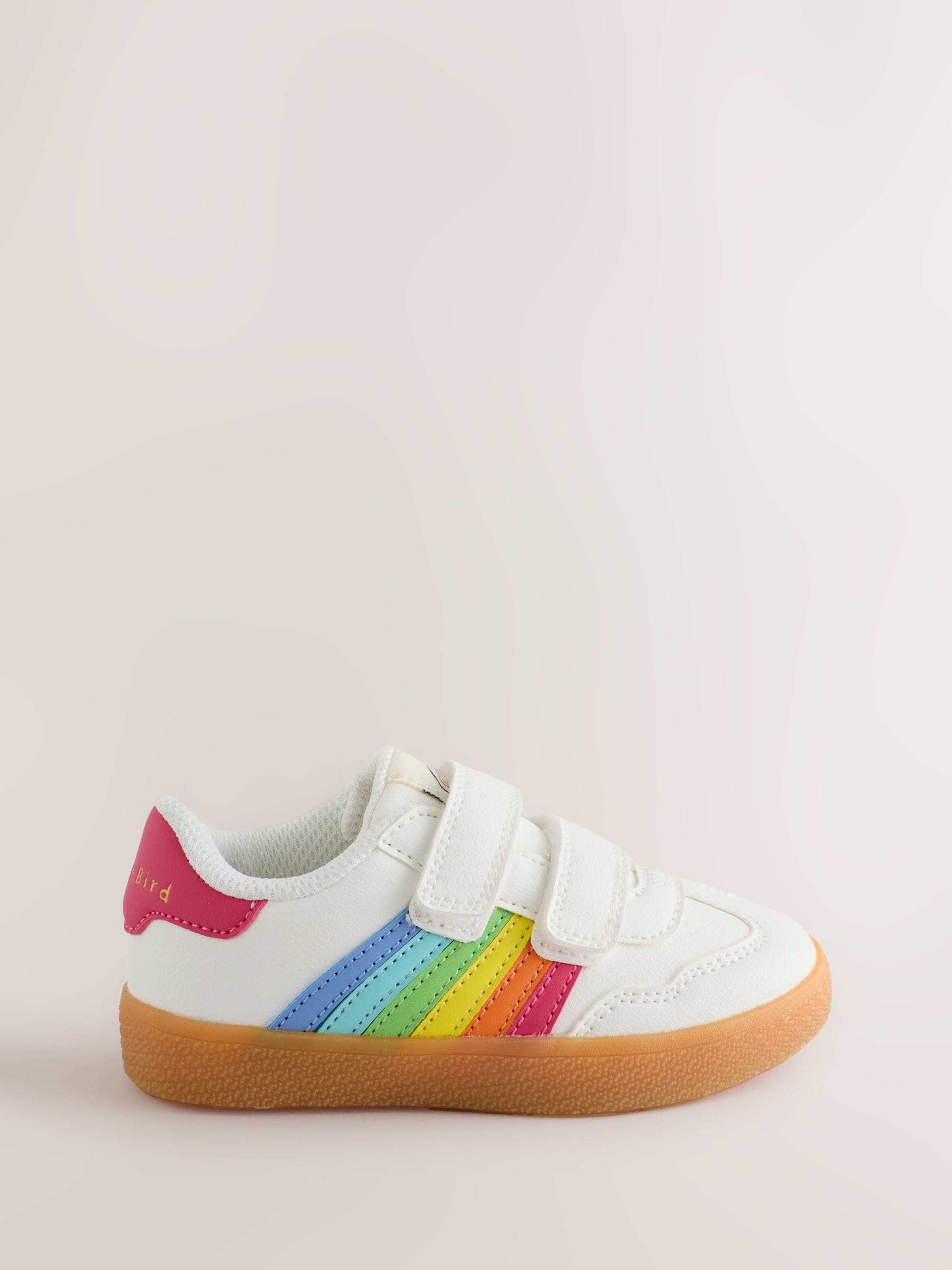 Buy Little Bird by Jools Oliver White Younger Gum Sole Trainers