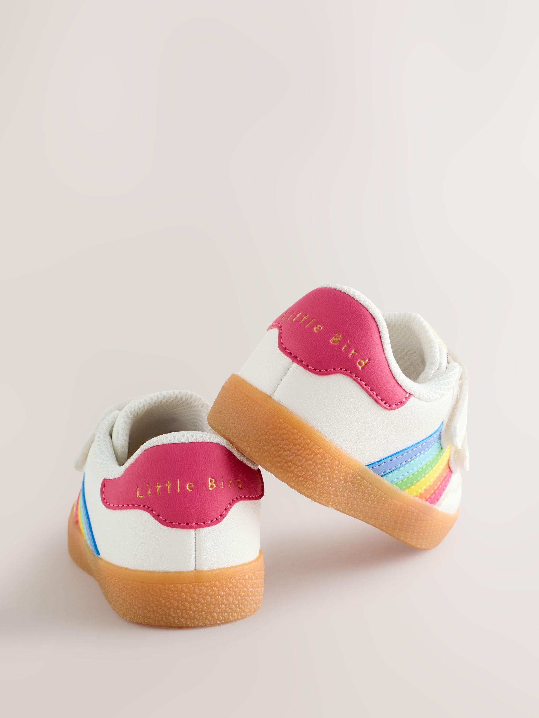 Buy Little Bird by Jools Oliver White Younger Gum Sole Trainers