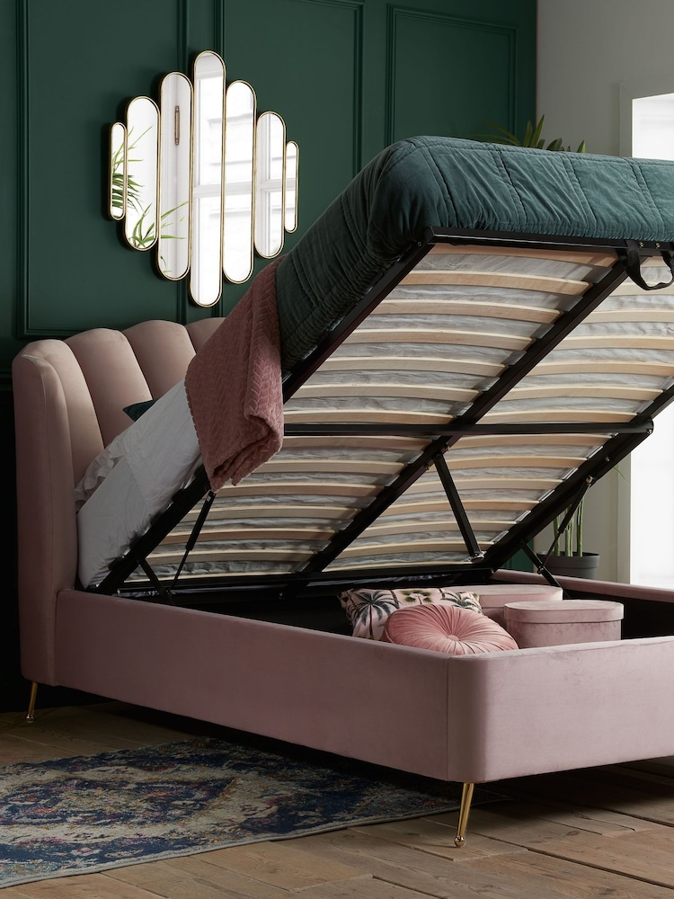 Birlea Pink Lottie End Lift Ottoman Storage Bed - Image 2 of 6