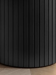 Birlea Black Axel Fluted Side Table - Image 6 of 7