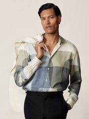 Reiss Felix Abstract-Print Long-Sleeve Shirt - Imagen 5 de 8