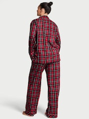 Victoria's Secret Grey & Red Christmas Tartan Long Pyjamas Set - Image 2 of 3