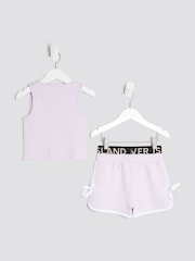 River Island Purple Girls Tank Top Runner Set - Image 2 of 5