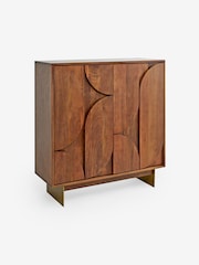 MADE.COM Dark Mango Wood Keala Tall Sideboard - Image 1 of 2