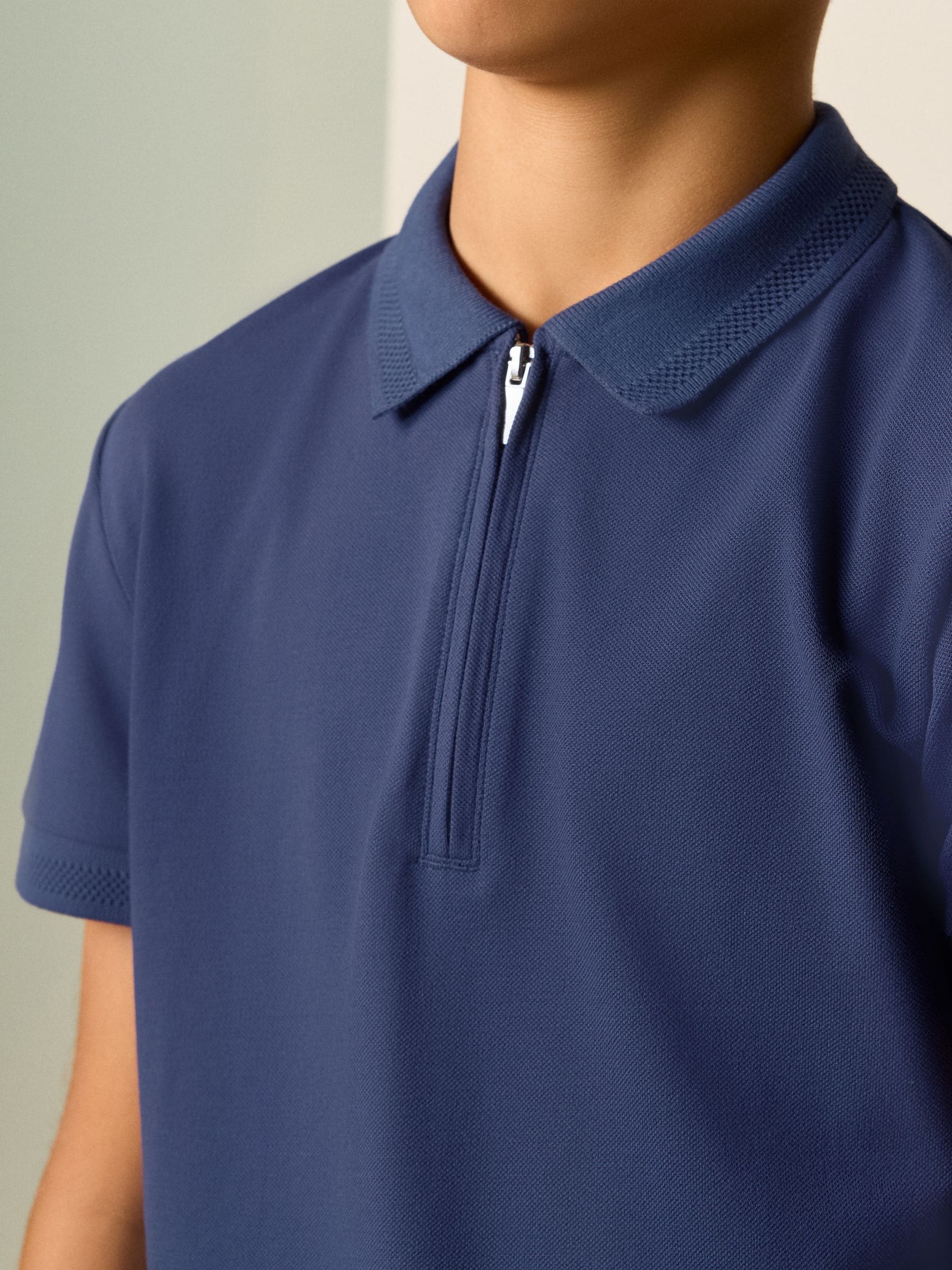 Buy Navy Short Sleeve Polo Shirt and Shorts Set (3-16yrs) from