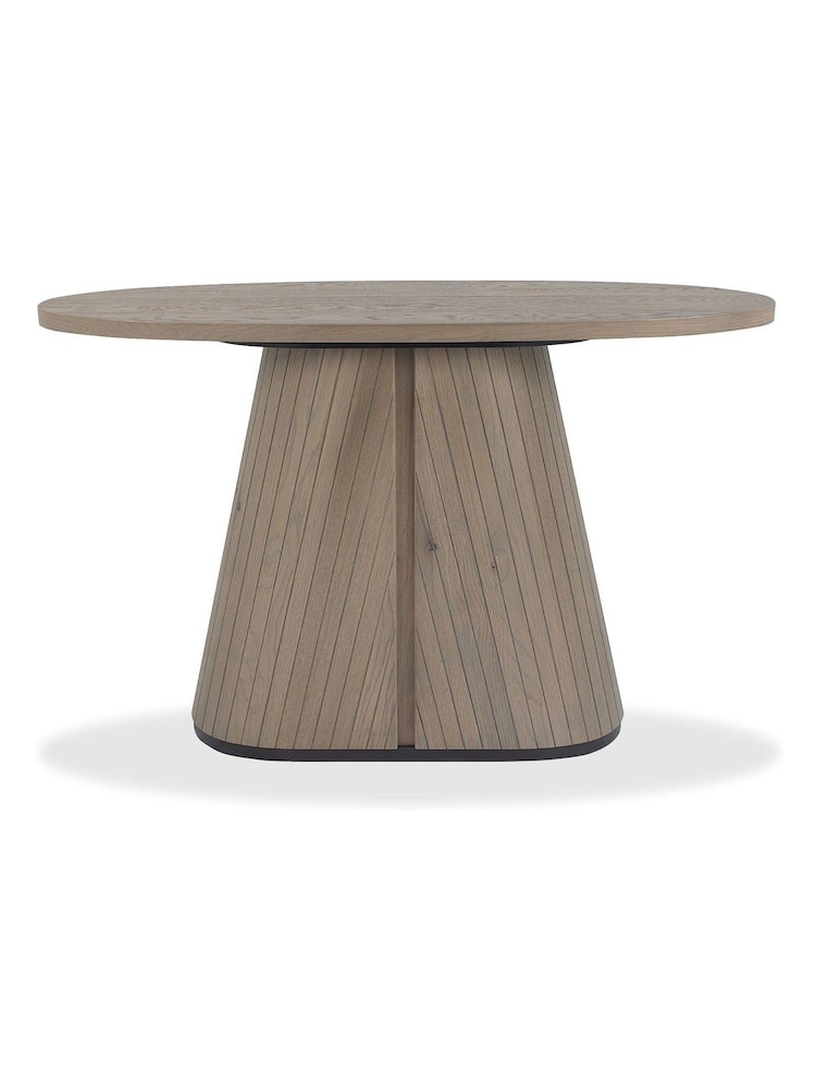 Bentley Designs Grey Oiled Oak Vega Console Table - Image 4 of 4