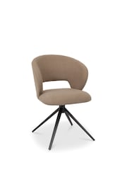 Bentley Designs Beige Stella Swivel Dining Chair Single - Image 2 of 6