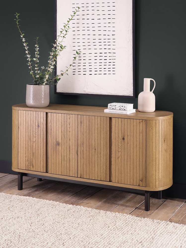 Bentley Designs Rustic Oak Vega Wide Sideboard - Image 1 of 6